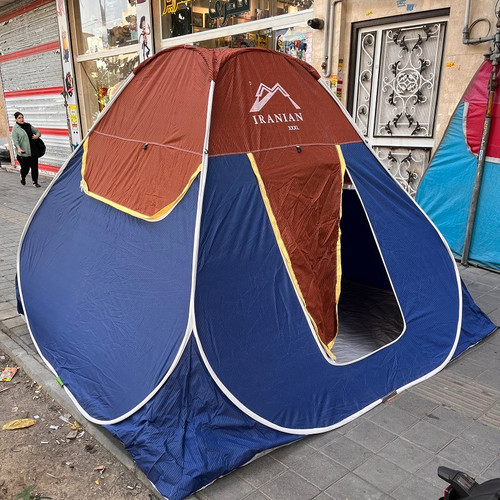چادرمسافرتی 12 نفره فنری جنس برنو با ارتفاع بلند و کف ضخیم سایز بزرگ کد8