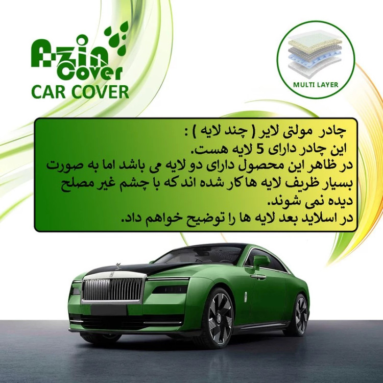 چادر خودرو آذین کاور مدل MULTILAYER مناسب برای SWM G01F