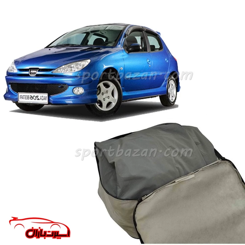 چادر ماشین پژو 206 برند فیت کاور- متریال ترک با یکسال گارانتی (ارسال پس کرایه)