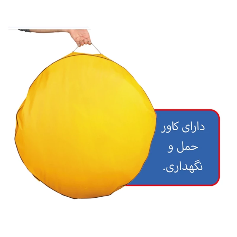 پشه بند 12 نفره کف ضد آب و ضخیم  و تور درجه یک مدل چادر مسافرتی ( 290 در 290 سانتی متر )