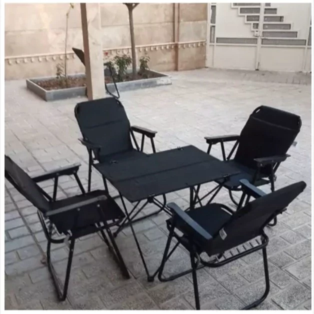 ست چهار نفره میز و صندلی مسافرتی پلاسبا تحمل وزن بالا