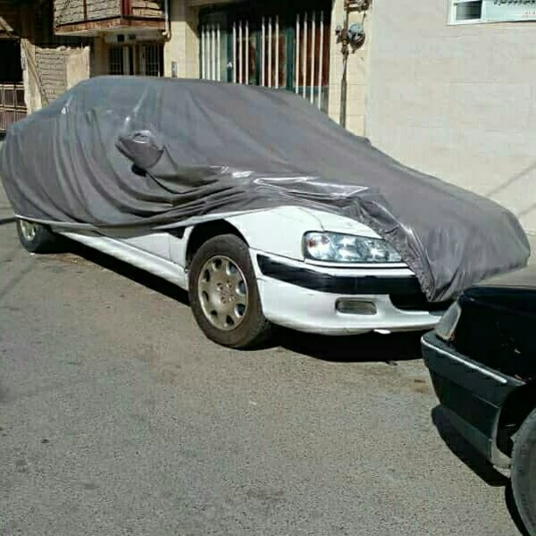 چادر ماشین چهارفصل (ضدآب با پشت کرک) مناسب برای خودروهای پراید، پژو، ساینا، 206، تیبا 2، رانا، سمند و کوییک
