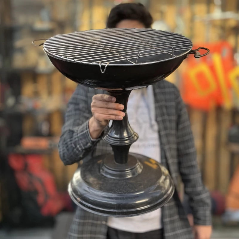 باربیکیو زغالی سفری جمع شو