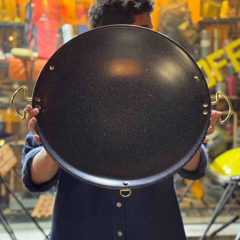 ساج گرانیت تابه آتشی نچسب با دسته نسوز