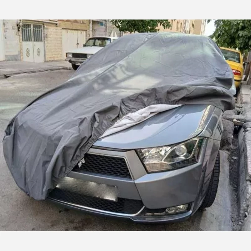 چادر ماشین دولایه PVC کاملاً ضدآب، مناسب برای خودروهای پرشیا، 405، رانا، سمند، زانتیا و مشابه