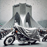 چادر موتور سیکلت رویال اسپرت مدل شمعی مناسب برای موتور سیکلت هوندا PCX