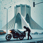 چادر موتور سیکلت رویال اسپرت مدل ضدآب مناسب برای Pishro RX 175