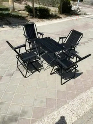 ست چهار نفره صندلی مسافرتی ۷ فنره