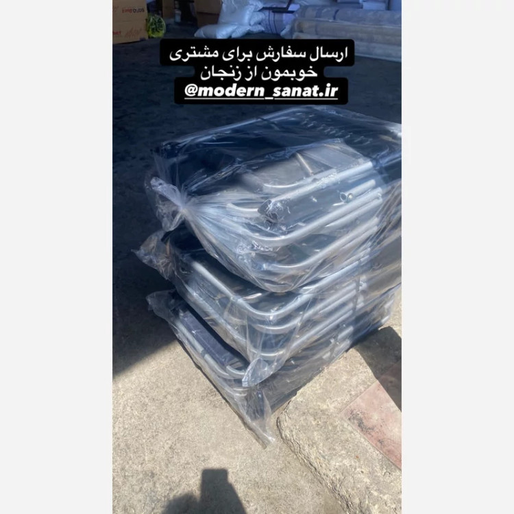10 عدد صندلی تاشو ساحلی مسافرتی(فروش عمده) (9فنر و فوم دار)