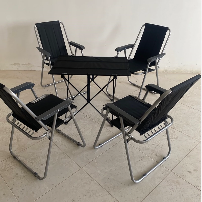 صندلی و میز تاشو مسافرتی کمپینگی(ست چهار نفره)