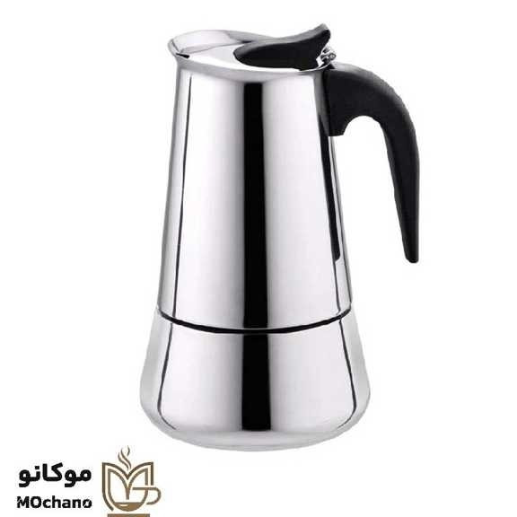 قهوه جوش،موکاپات استیل ایتالیایی 4 کاپ