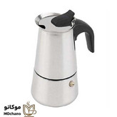 موکاپات 4 کاپ استیل ایتالیایی-قهوه جوش-اسپرسوساز دستی