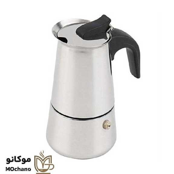 موکاپات 4 کاپ استیل ایتالیایی-قهوه جوش-اسپرسوساز دستی