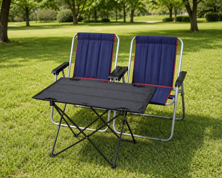 ست میز و صندلی مسافرتی تاشو ، جنس رویه برزنتی - صندلی Travel table and chair set