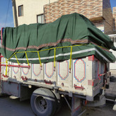 چادر خاور سایز 7 در 5 برزنت اصلی گلشن پاکستان ضخیم ( 9لا) صددرصد ضداب رنگ مشکی