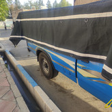 چادر برزنت گلشن پاکستانی رنگ مشکی نیسان 16 متری تره باری برزنت درجه یک