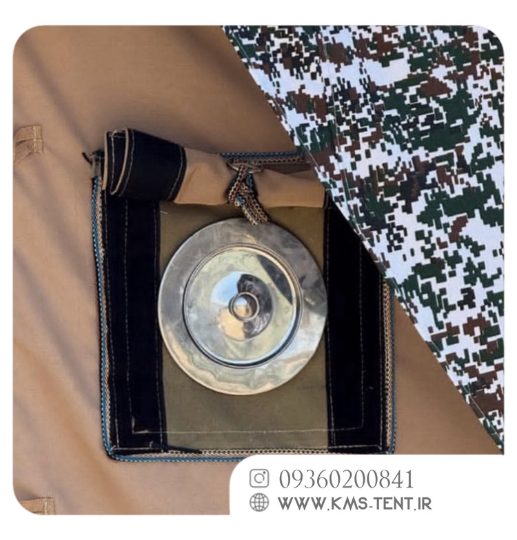 چادر کمپینگ 5 نفره سایز 2×3 سبز چادر مسافرتی چهار فصل ضدآب بدون سایبان بغل همراه پوش دوم