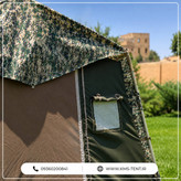 چادر کمپینگ 5 نفره سایز 2×3 سبز چادر مسافرتی چهار فصل ضدآب بدون سایبان بغل همراه پوش دوم