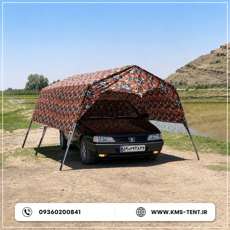 سایبان پارکینگ خودرو سواری سدان خود ایستا