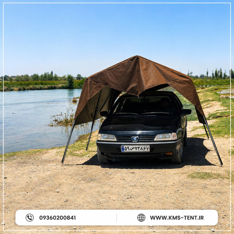 سایبان پارکینگ خودرو سواری سدان خود ایستا