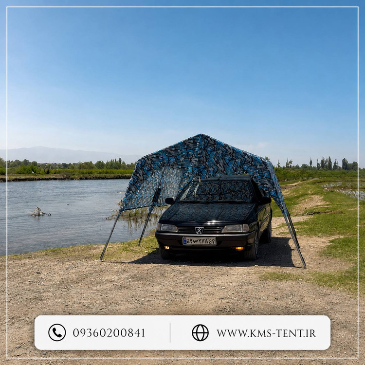 سایبان پارکینگ خودرو سواری سدان خود ایستا