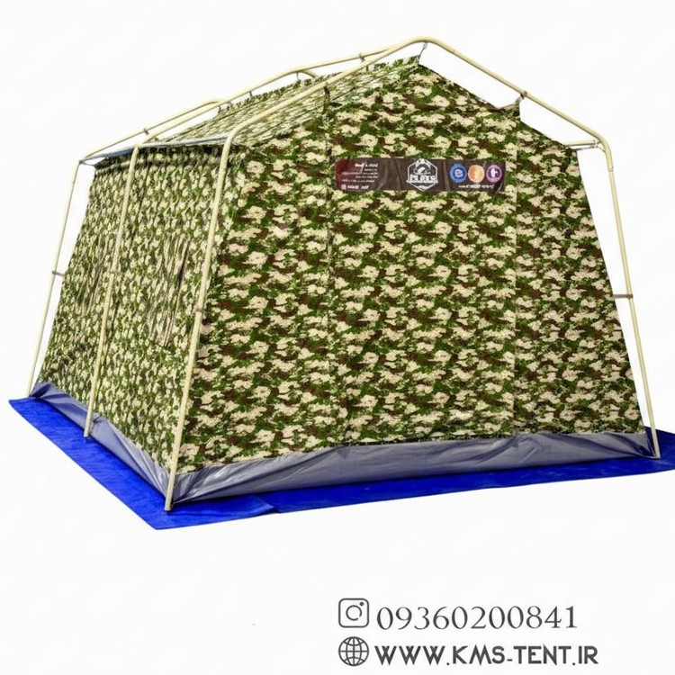 چادر کمپینگ مدل مارتیال 12 نفره سایز 3×4 چادر مسافرتی چهار فصل ضدآب دوپوش