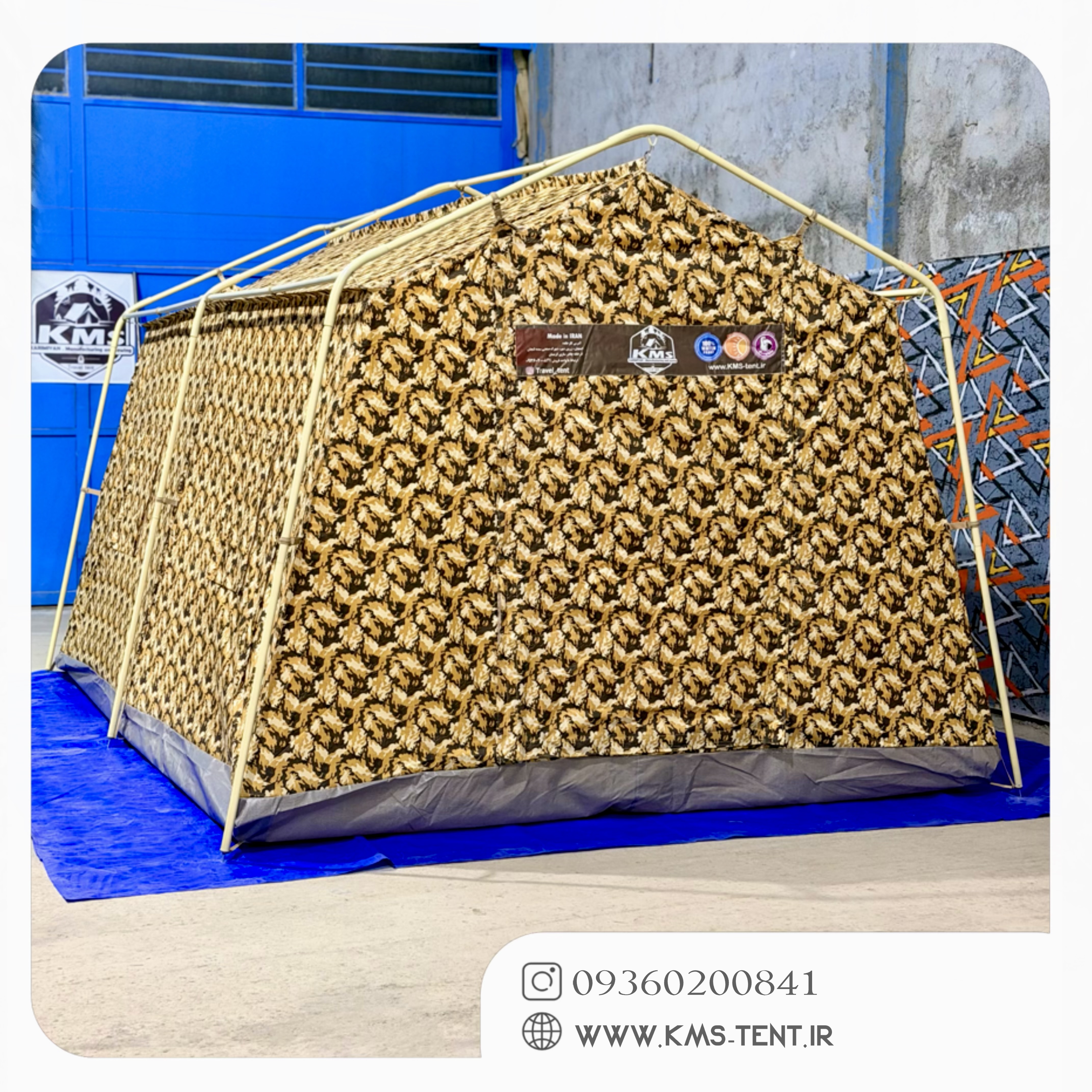 چادر کمپینگ مدل رنجر 12 نفره سایز 3×4 چادر مسافرتی چهار فصل ضدآب دوپوش