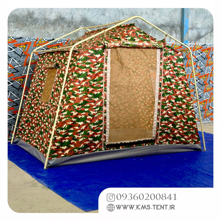 چادر کمپینگ 6 نفره مدل فانتوم سایز 2×3 چادر مسافرتی ضدآب چهار فصل دو پوش