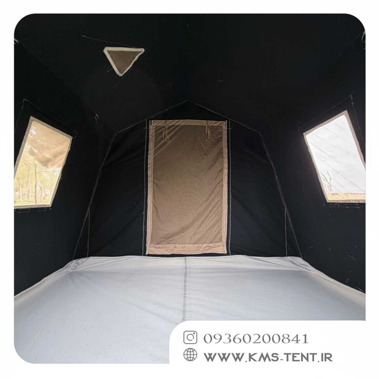 چادر کمپینگ برزنت گلشن پاکستانی برند سایز 2×3 سبز مدل کوتون چادر مسافرتی چهار فصل ضدآب سایباندار