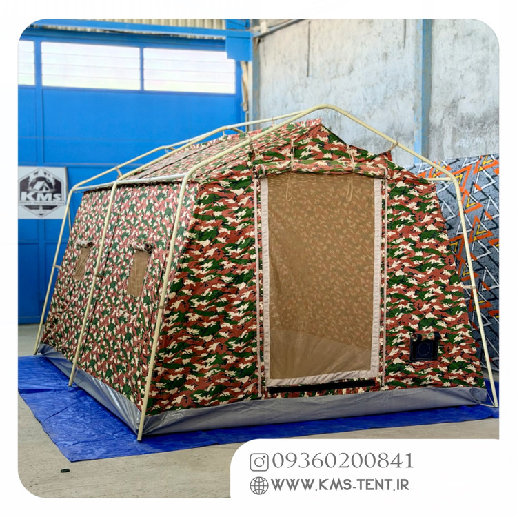 چادر کمپینگ مدل فانتوم 12 نفره سایز 3×4 چادر مسافرتی چهار فصل ضدآب دوپوش
