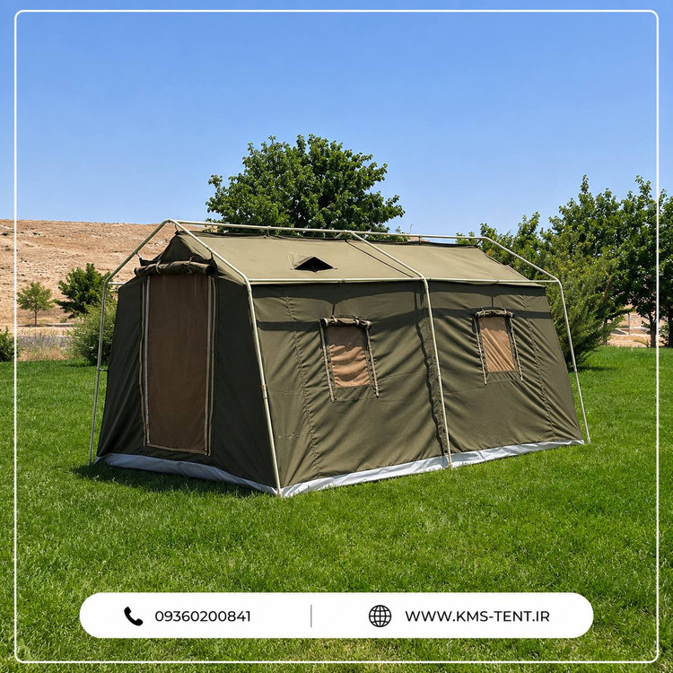 چادر مسافرتی کمپینگ 34 رنگ زیتونی