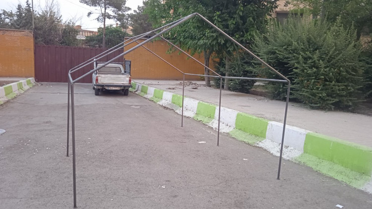چادر اسکلتی برزنت تبریزی عشایری 12 متری لوله سنگین