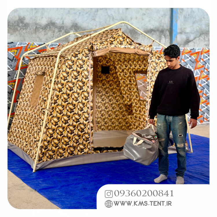 چادر کمپینگ 6 نفره مدل رنجر سایز 2×3 چادر مسافرتی ضدآب چهار فصل دو پوش