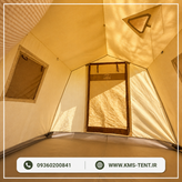 چادر کمپینگ سفید برزنت پنبه ای گلشن پاکستانی برند سایز 2×3 چادر مسافرتی چهار فصل ضدآب سایباندار