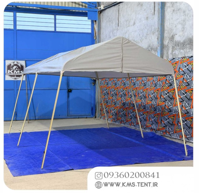 چادر کمپینگ 5 نفره سایز 2×3 کرمی نسکافهای چادر مسافرتی چهار فصل ضدآب (مدل ساده بدون سایبان بغل)