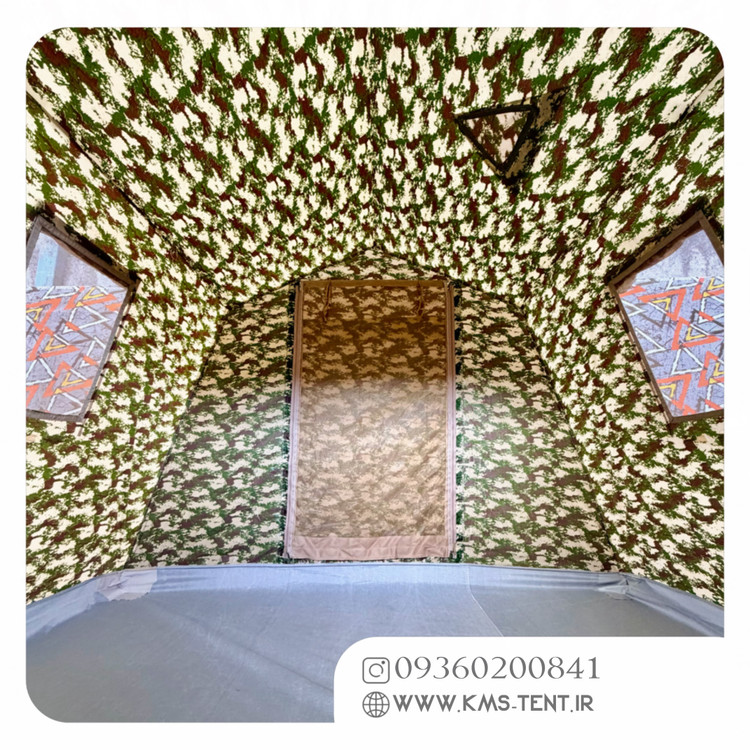 چادر کمپینگ 6 نفره مدل مارتیال سایز 2×3 چادر مسافرتی ضدآب چهار فصل دو پوش