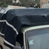 چادر وانت پیکان 3در3 چادر وانت پراید برزنتی مشکی سفارشی با قلاب و دم