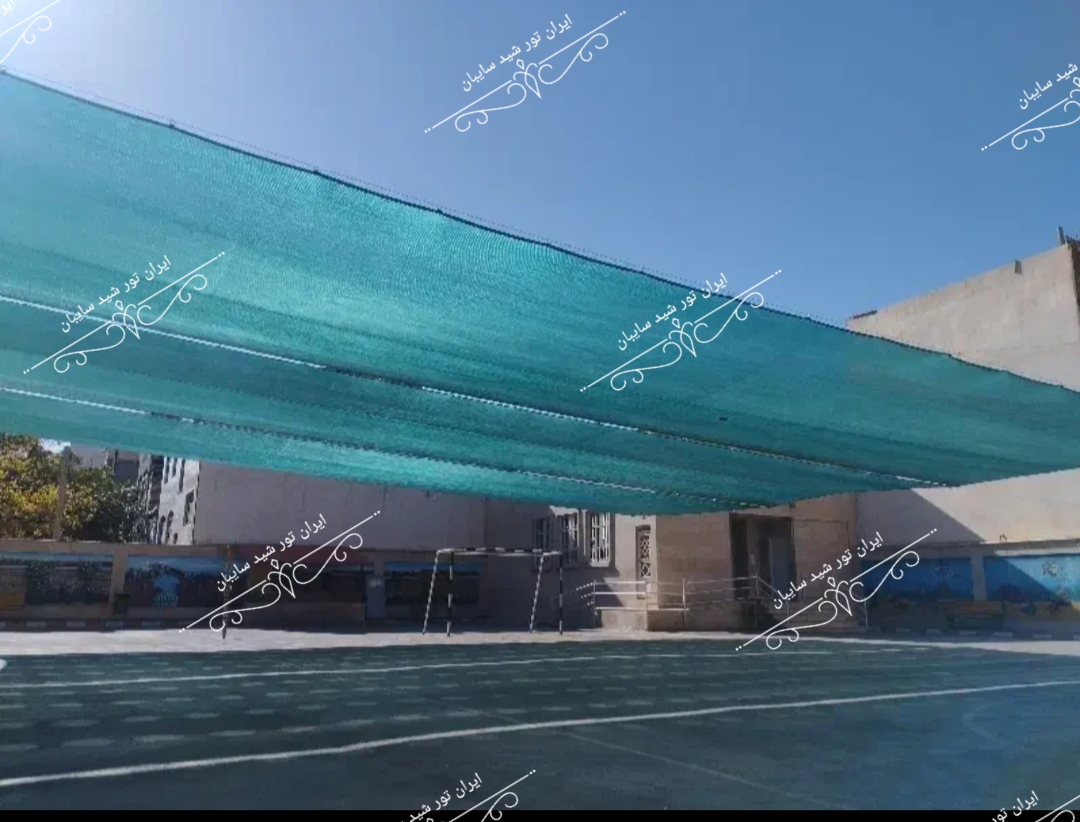 توری سبز 90 درصد ( ابعاد 8 در 6 ) دوردوزی شده و حلقه دار