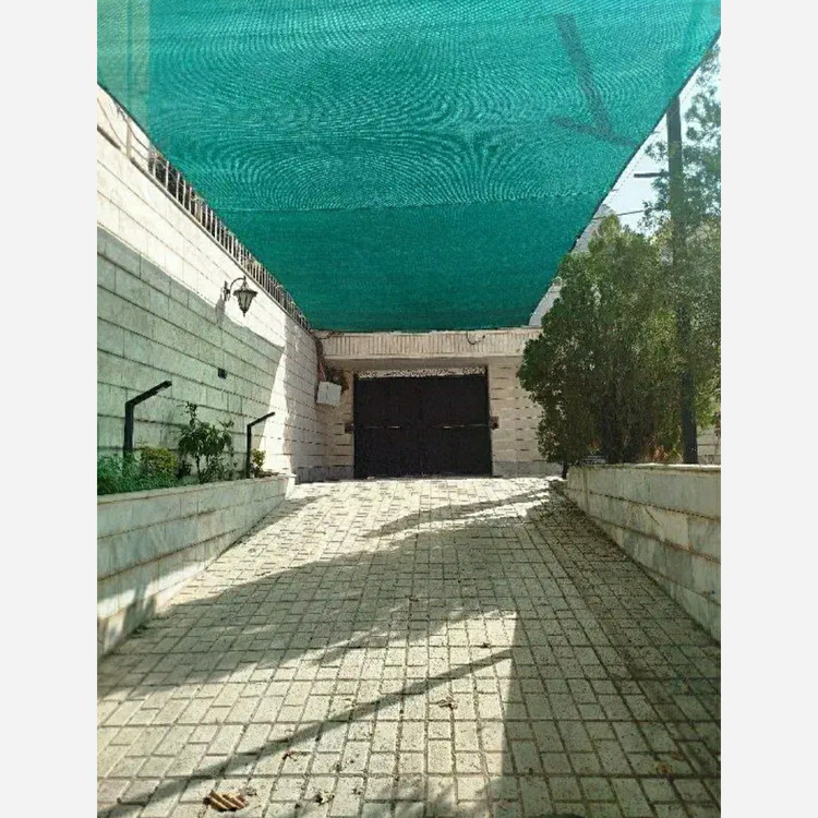 تور شید سایبان سبز(ابعاد 7در4) دوردوزی شده و حلقه دار