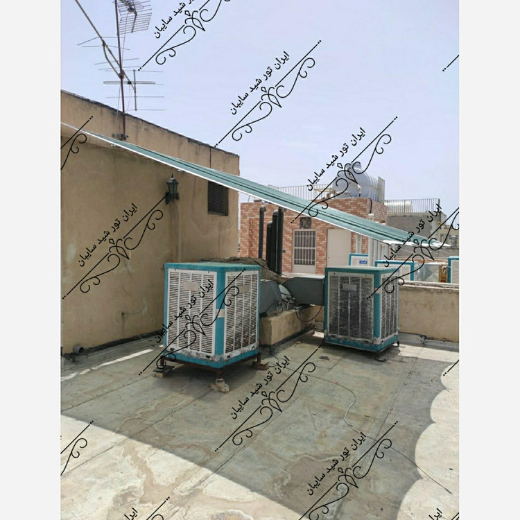 تور شید سایبان سبز(ابعاد 7در4) دوردوزی شده و حلقه دار