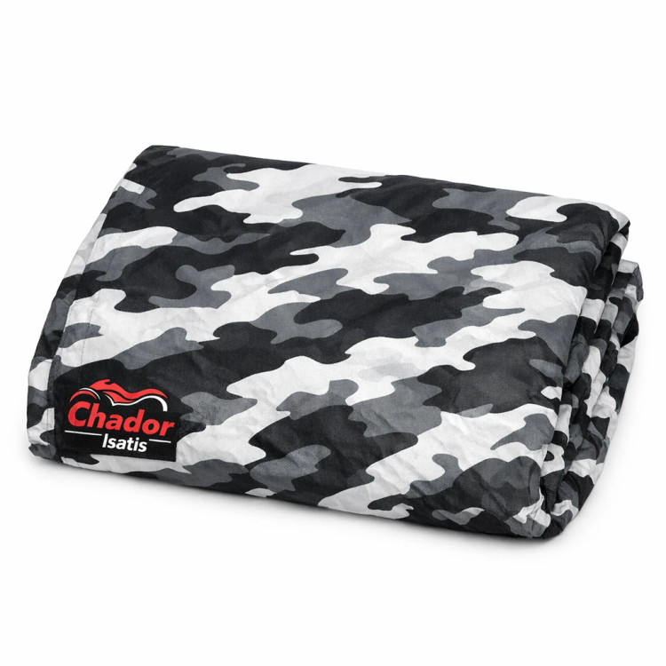 کاور موتور سیکلت ایساتیس طرح چریکی ( ارتشی یا پلنگی )(چهار فصل ، ضد آب و مقاوم به آفتاب) مناسب موتور سیکلت بنلی 102s