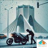 چادر موتور سیکلت ایساتیس مدل سیلور (جنس شمعی یا پشت نقره) مناسب موتور سیکلت هوندا CB 650R
