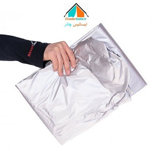 چادر ماشین ضد آب سیلور مخصوص نیسان پیکاپ دوکابین (جنس شمعی یا پشت نقره)(چهار فصل و مقاوم به آفتاب ، سبک و کم حجم)