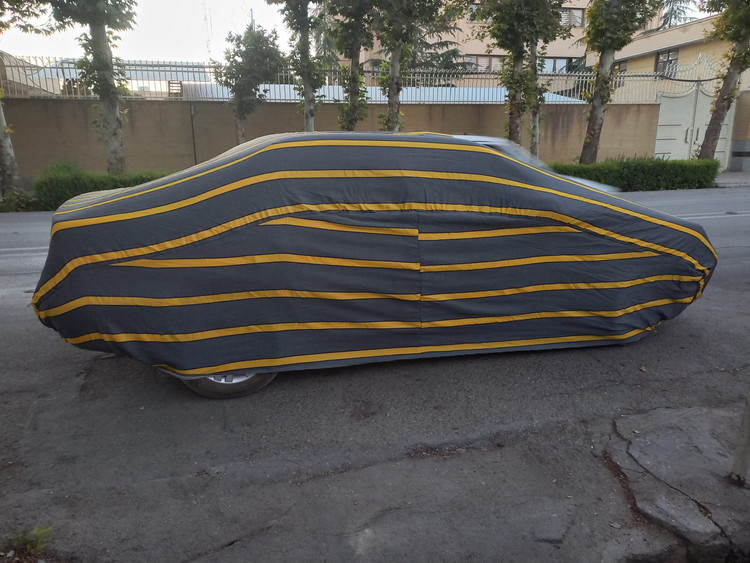 چادر ماشین نخی پشت کرکی مخصوص رنو مگان (داخل پنبه ای، ضد خش و مقاوم به آفتاب)