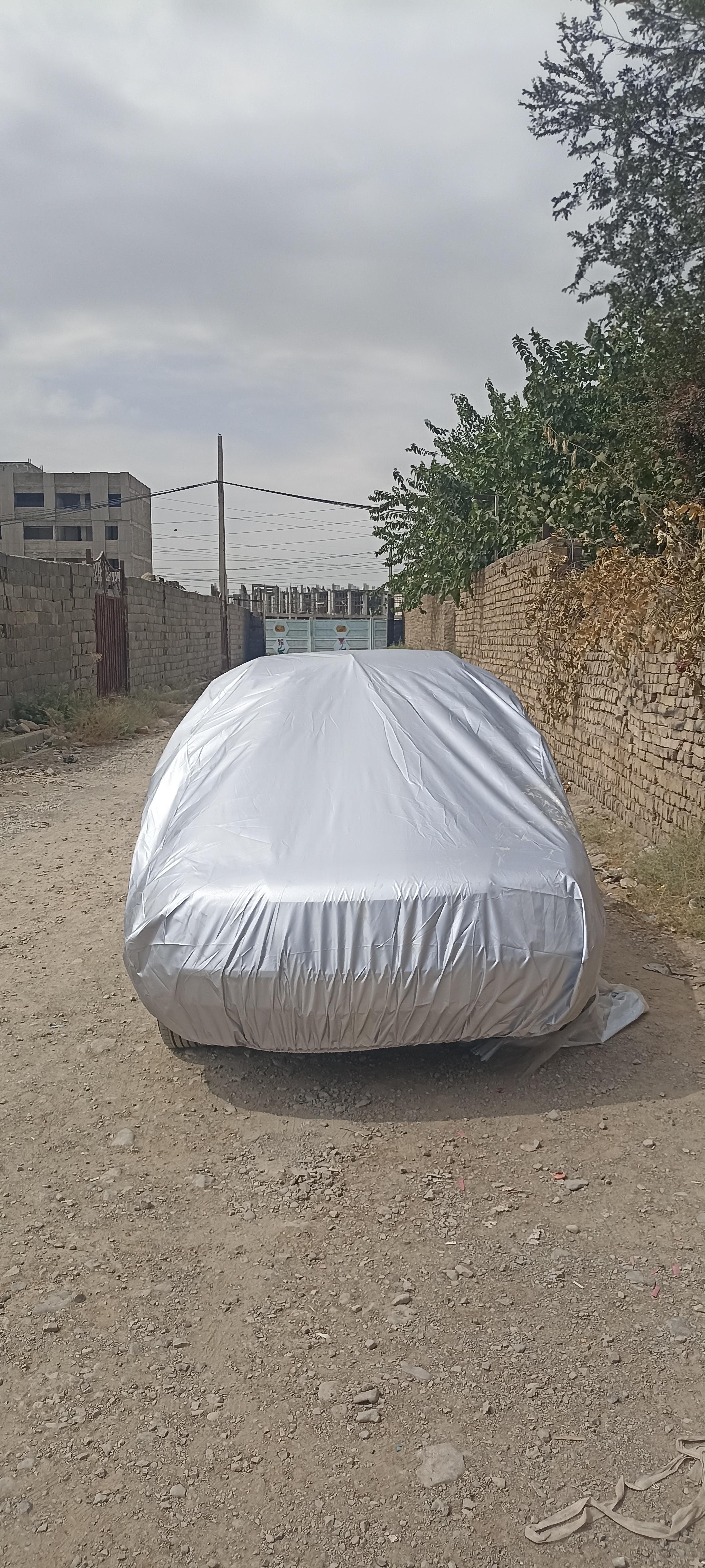 چادر ماشین جنس پشت نقره تفلون مخصوص تارا اتوماتیک V2 و V4 (چهار فصل ، ضد آب و مقاوم به آفتاب)