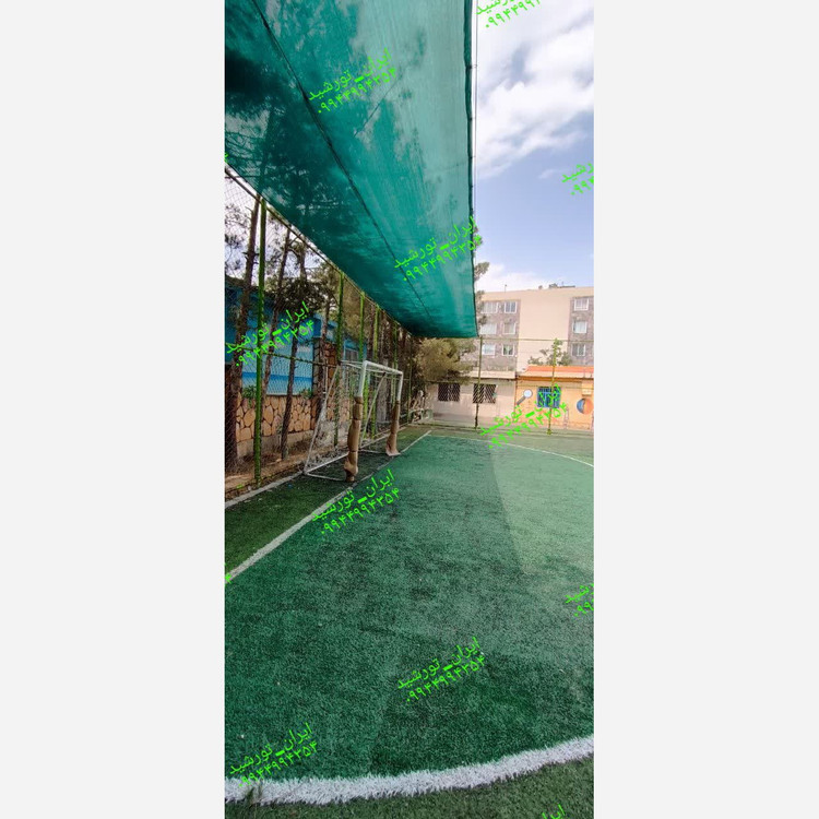 شید سایبان تراکم 80 (ابعاد 10 در5)دوردوزی شده و حلقه دار