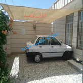 سایبان کرم 80 درصد (ابعاد 8 در 4) دوردوزی شده و حلقه دار