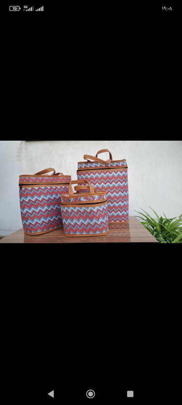 کیف 3 تیکه زنانه مسافرتی دسته دار مدرن